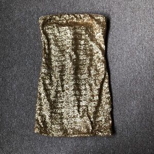Forever 21 Gold Sequin Dress